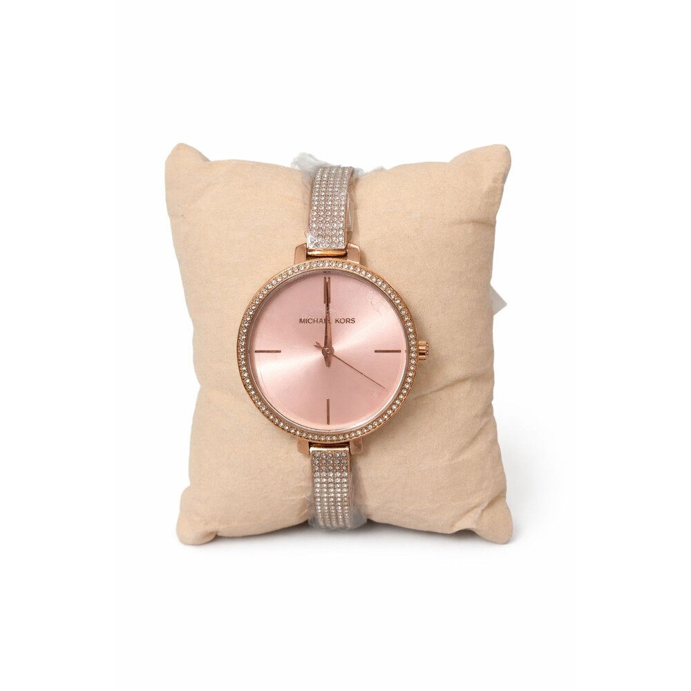 Michael Kors Jaryn Women's Rose Gold-Tone Crystal Watch MK3785 36mm